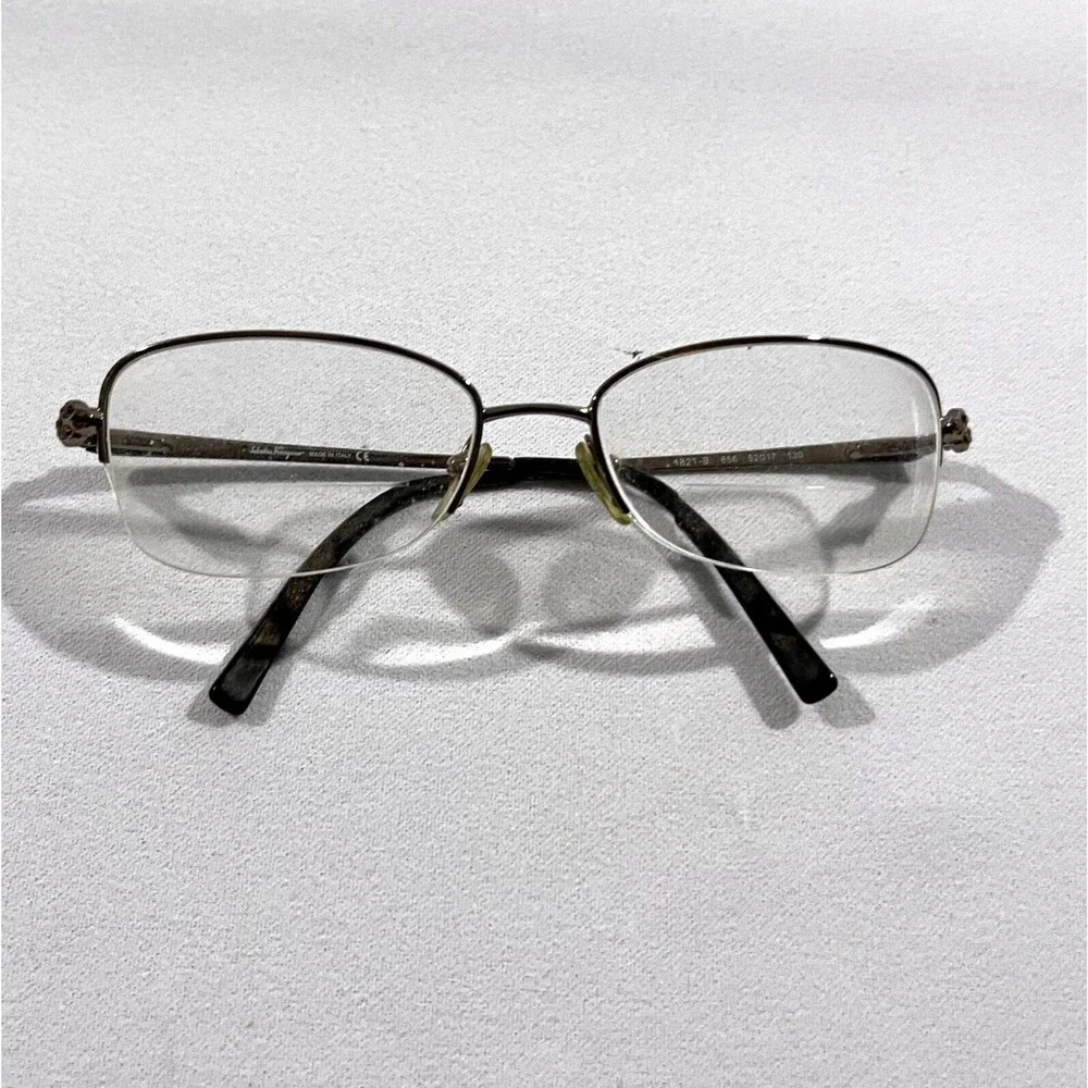 SALVATORE FERRAGAMO 1821-B 656 Black FRAMES ONLY Glasses 52-17-130 ITALY